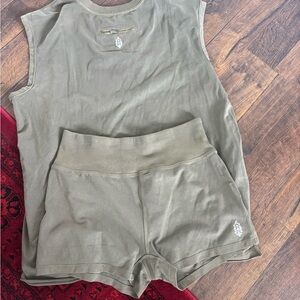 Olive Green Women's Activewear Set